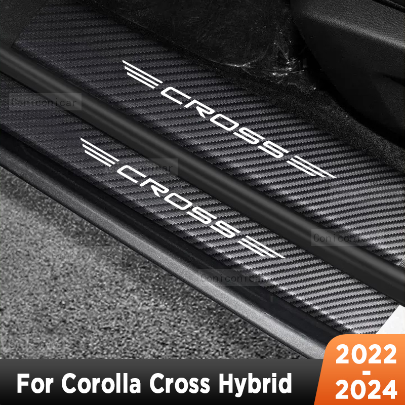 Crepe Pan Carbon - Pour TOYOTA COROLLA CROSS 2022-2024 seuils