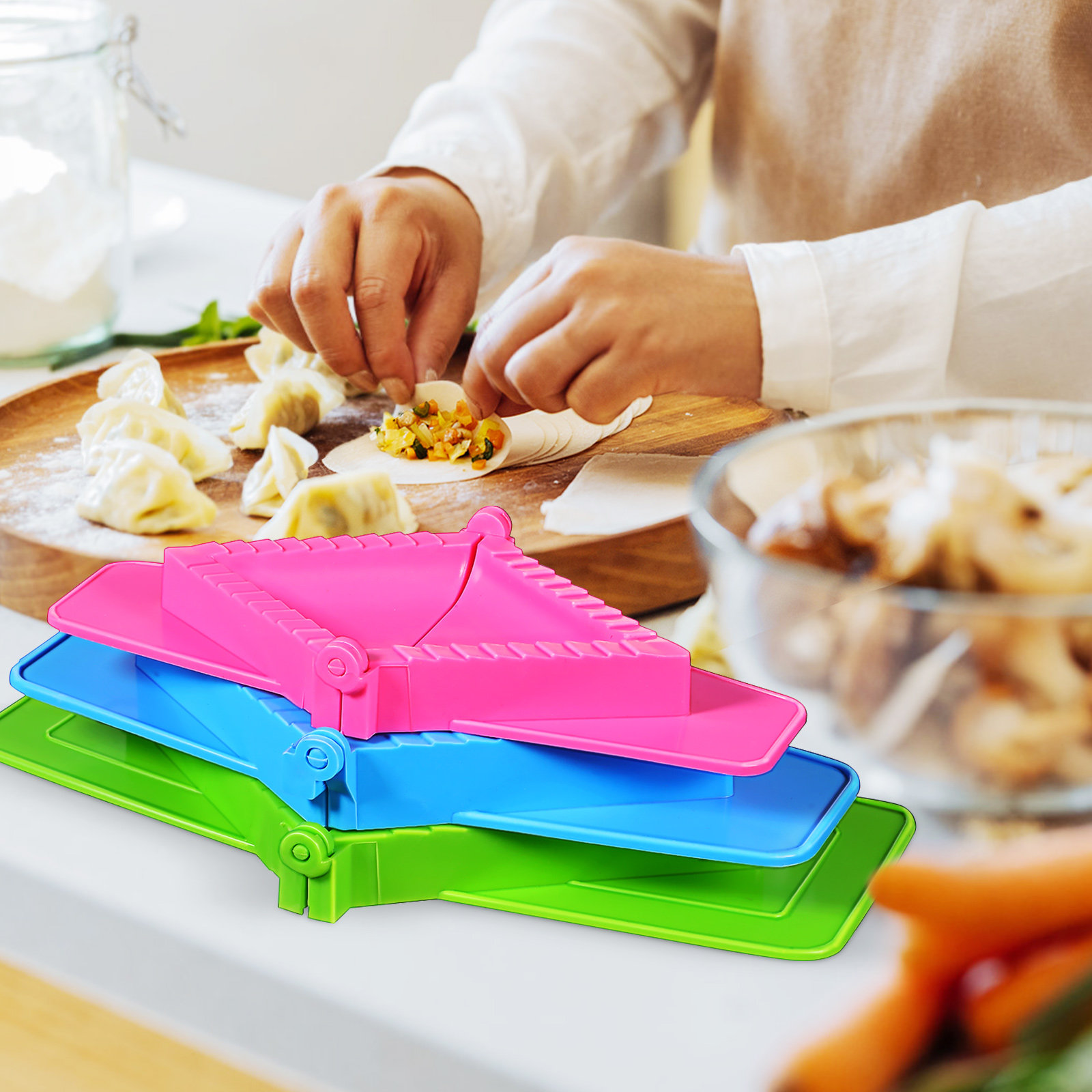 Ensemble de 3 moules à ravioli - Dumpling Press Set avis et prix